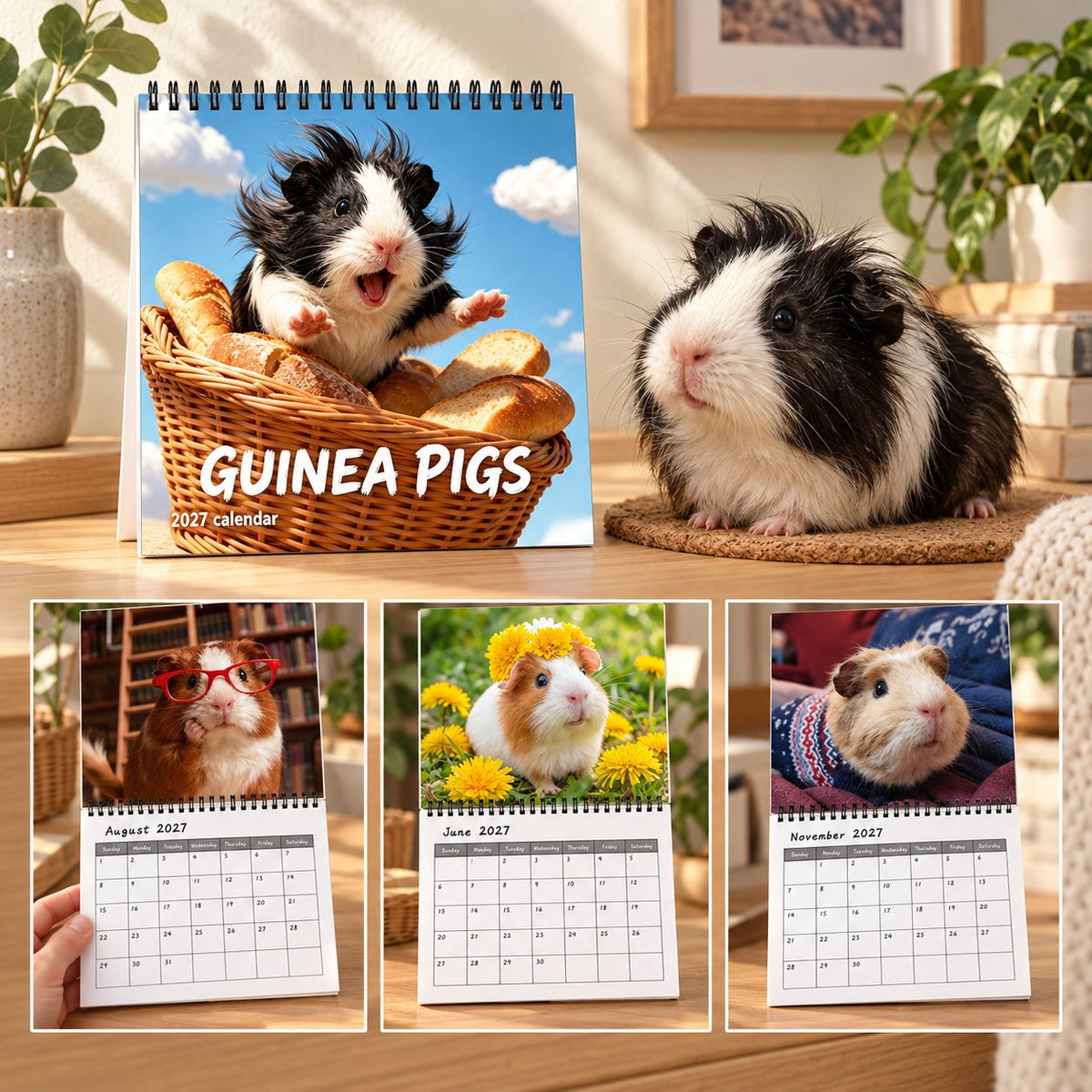 Guinea Pigs 2027 Wall Calendar