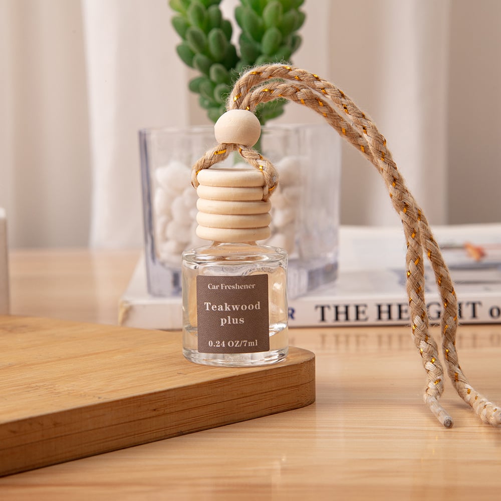Scented Car Air Freshener - Long Lasting Car Diffuser - Last 60+ Days Teakwood