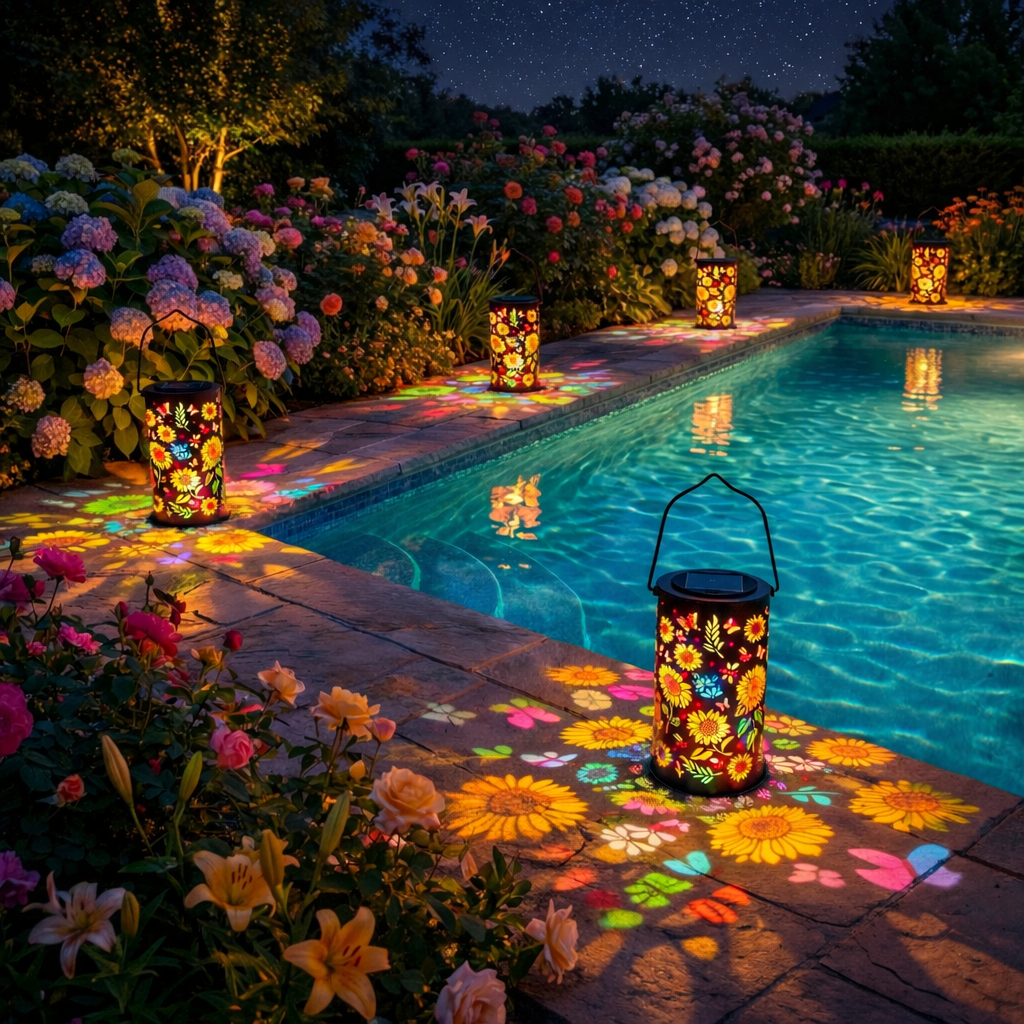🌻Colorful Sunflower Glow Solar Garden Lantern🌈✨
