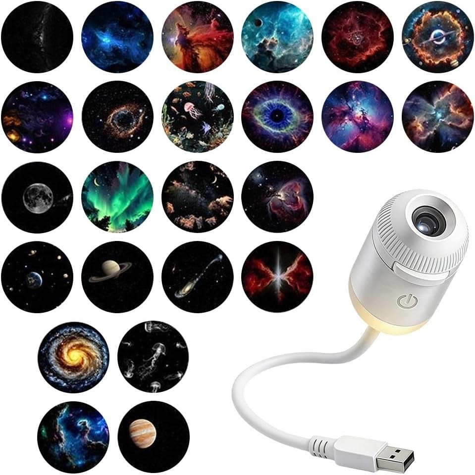 24 Full-Set Projection Slides Galaxy Projector