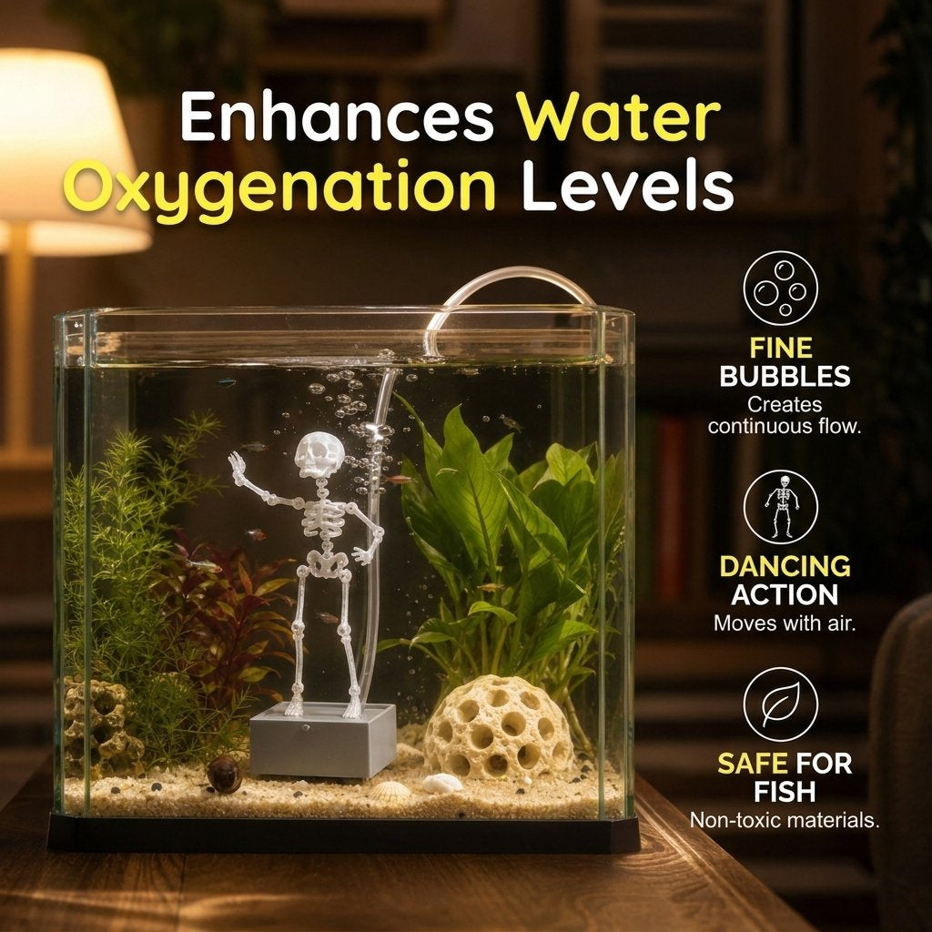 "Dancing Skeleton" Aquarium Decoration