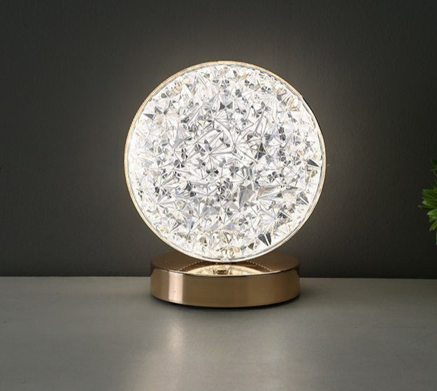 Celestial Starry Moon Ambient Lamp - Cordless Touch-Control Nightlight, Romantic Dinner & Bedroom Mood Lighting