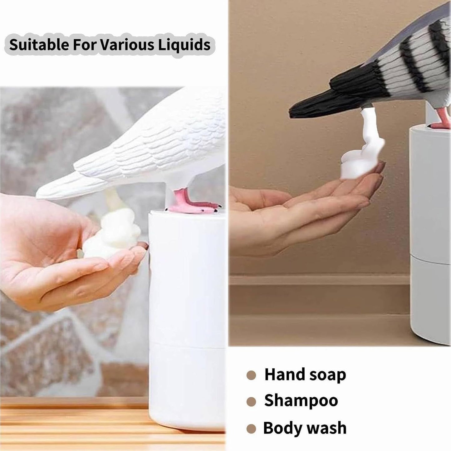 Dove Automatic Soap Dispenser – Touchless Foaming Soap Dispenser with Motion Sensor for Bathroom & Kitchen