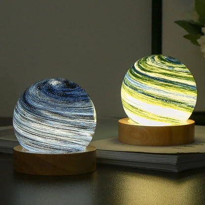 TODAY'S SPECIAL OFFER-40% OFF🔥3D Crystal Planets Atmosphere Night Lamp