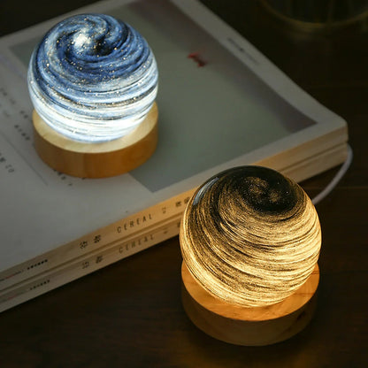 TODAY'S SPECIAL OFFER-40% OFF🔥3D Crystal Planets Atmosphere Night Lamp
