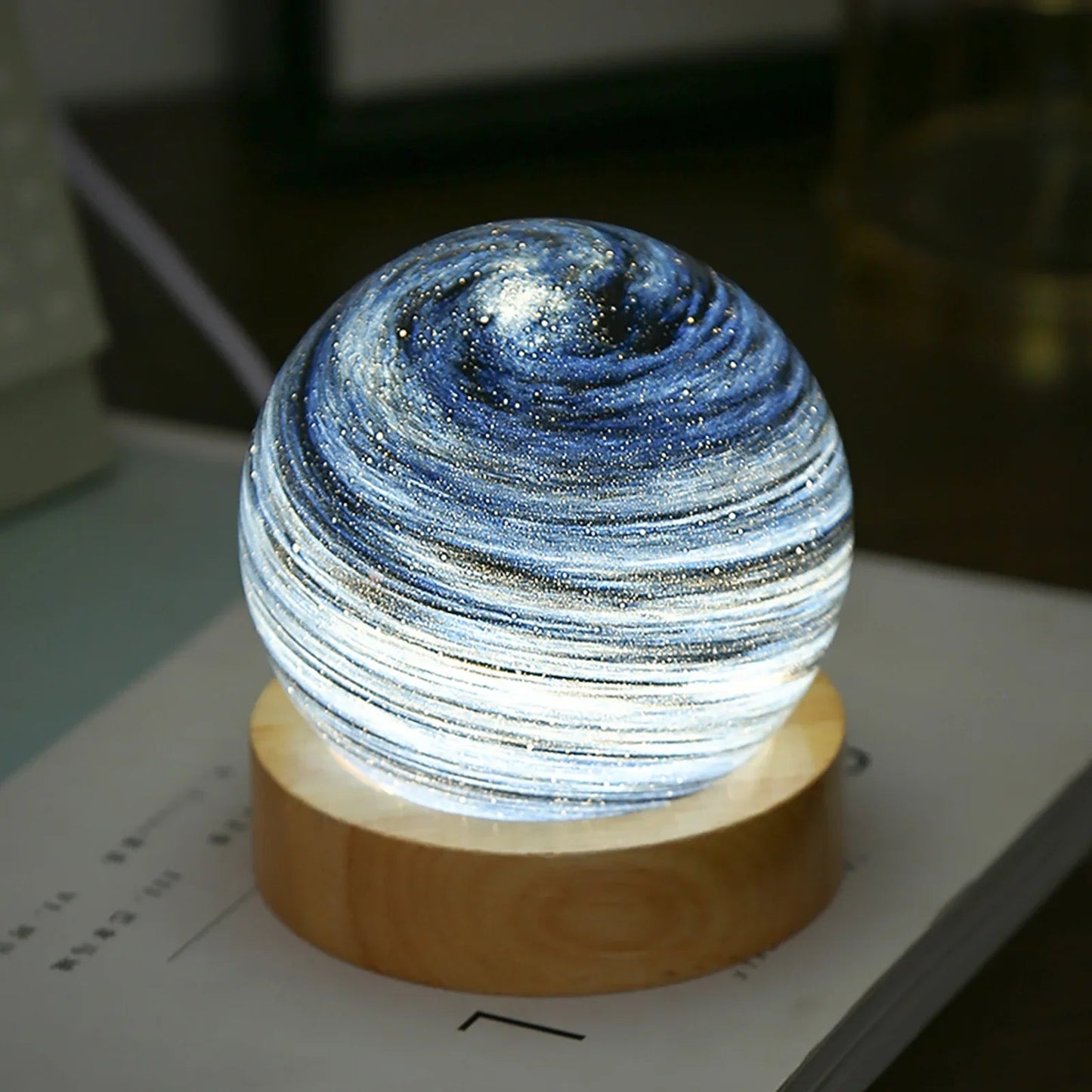 TODAY'S SPECIAL OFFER-40% OFF🔥3D Crystal Planets Atmosphere Night Lamp