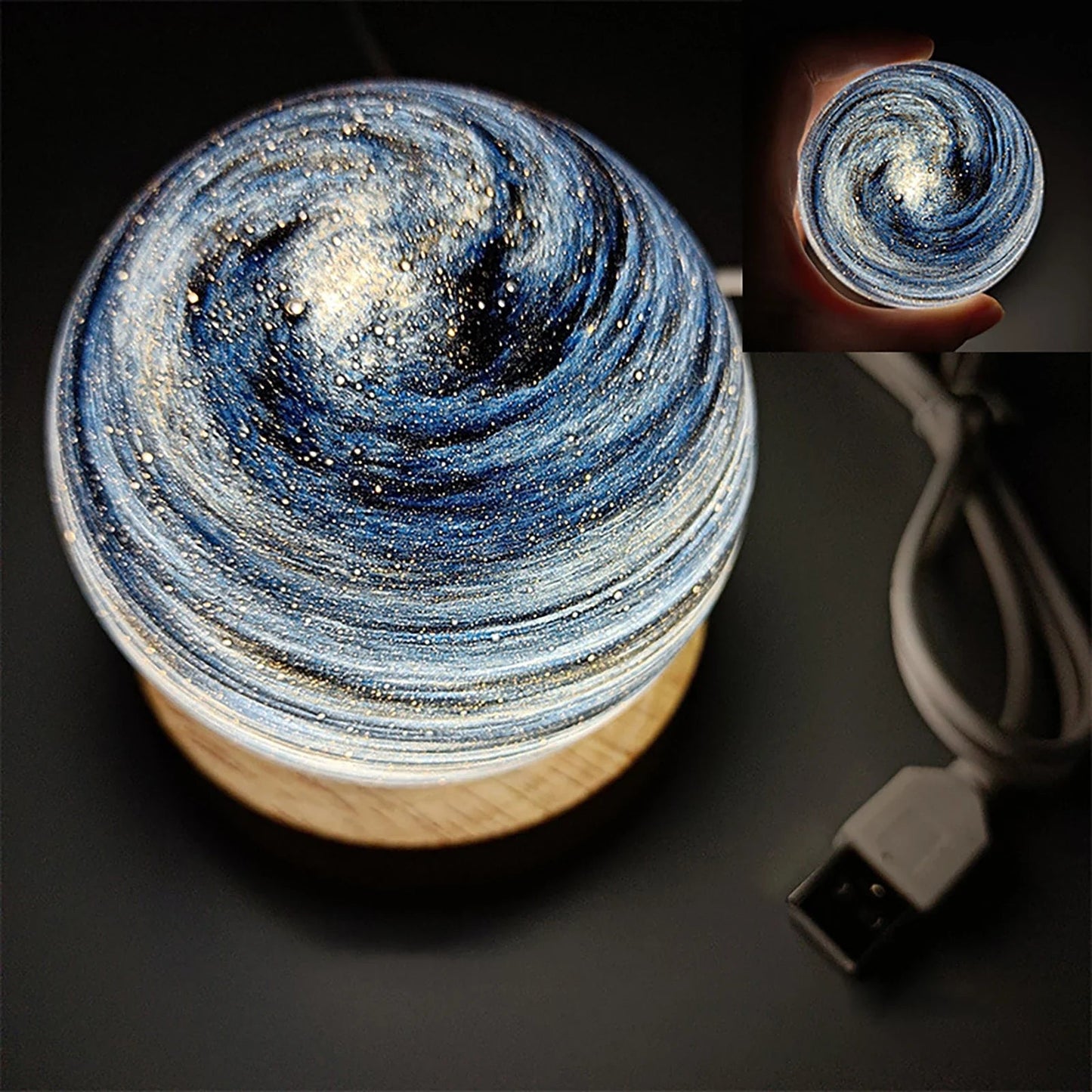 TODAY'S SPECIAL OFFER-40% OFF🔥3D Crystal Planets Atmosphere Night Lamp