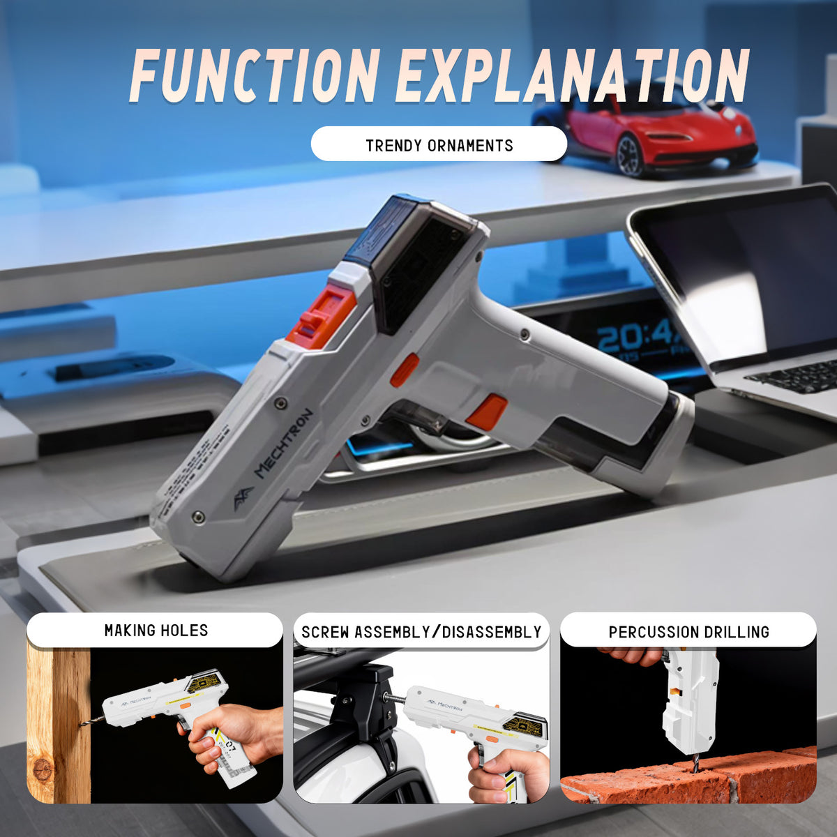 8V LI-ION 2 SPEED HAMMER DRILL (LITE)