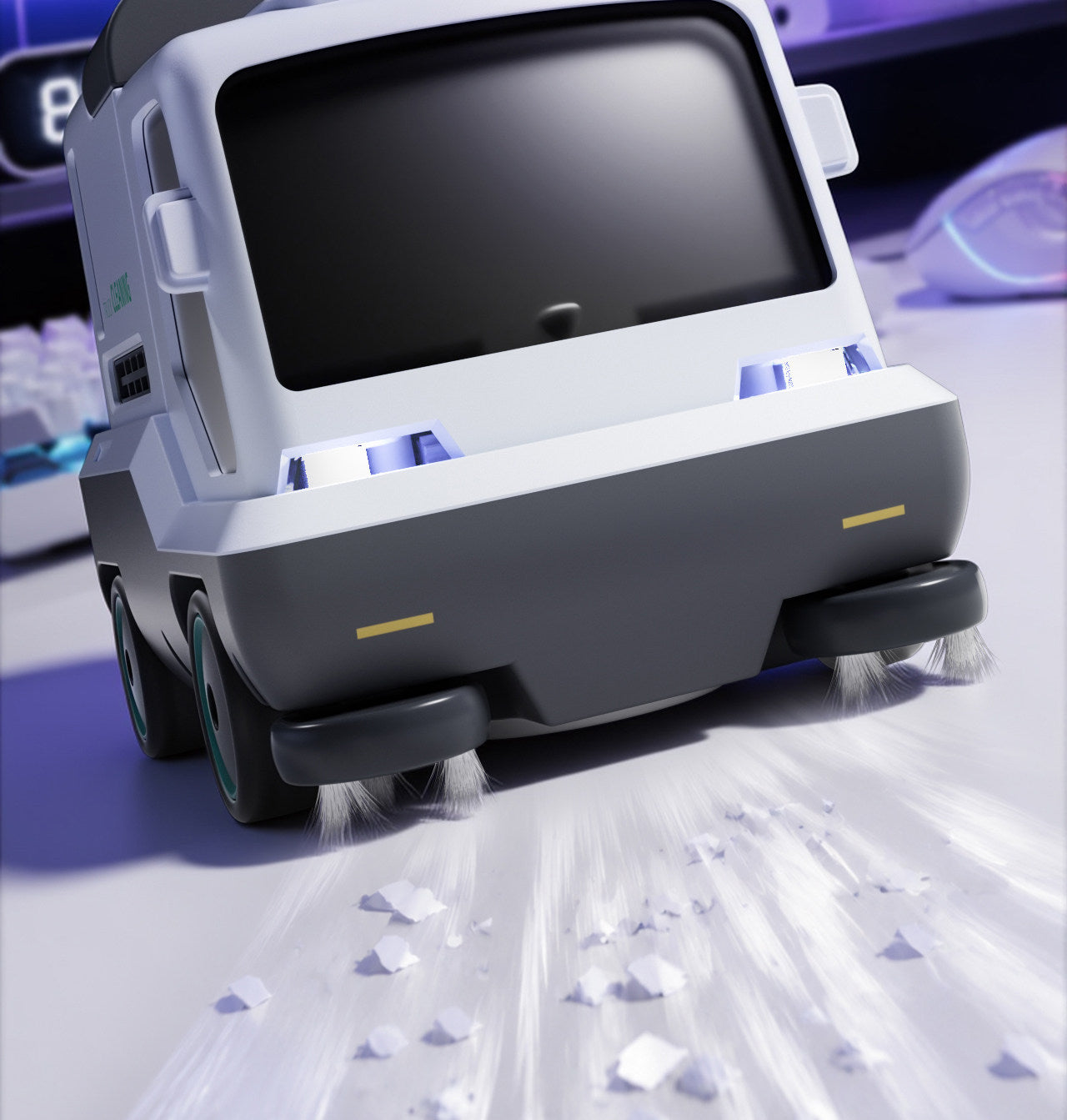 Remote Control Mini Vacuum Car – Desktop Cleaning Robot Toy for Dust & Crumbs