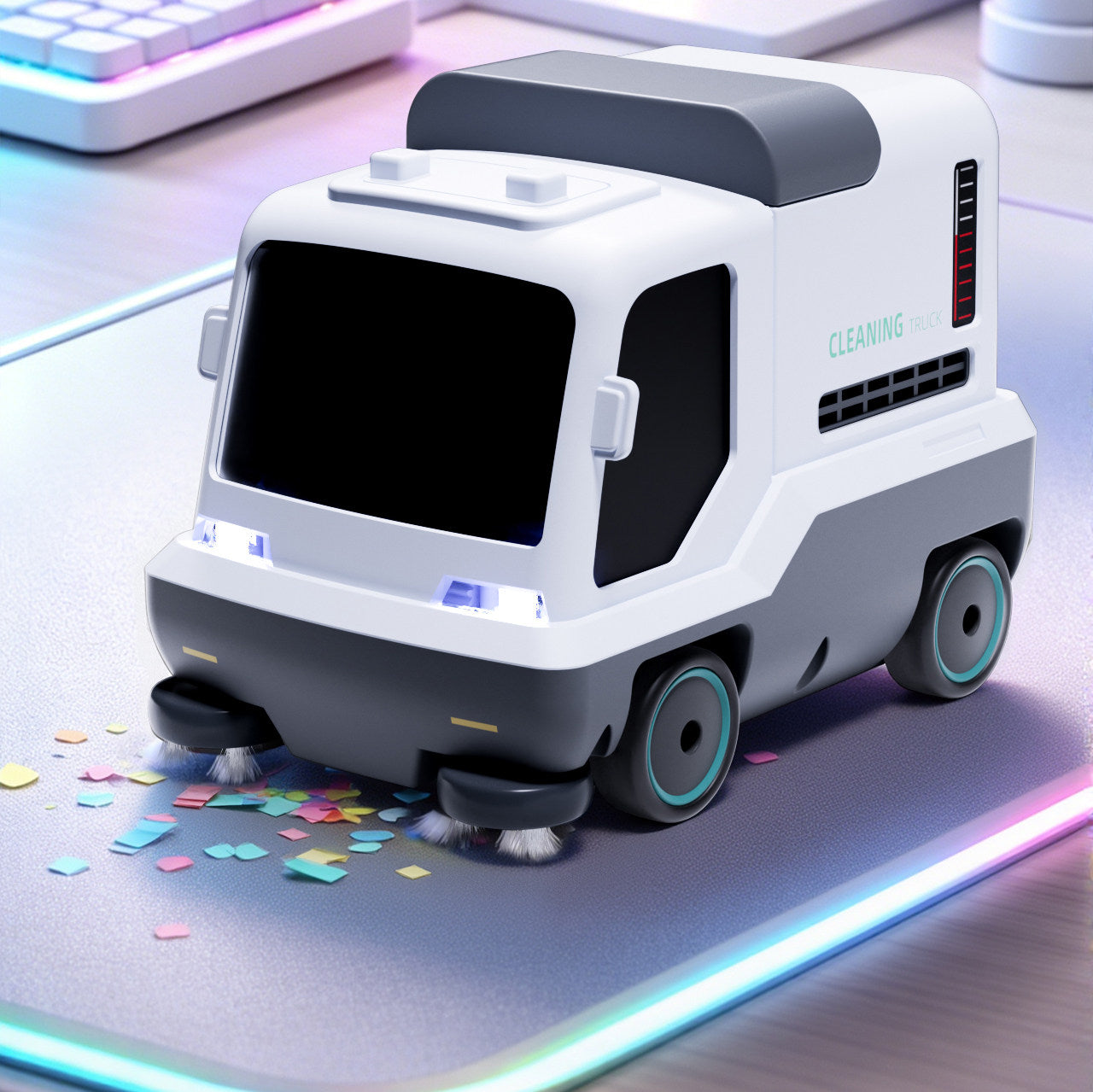 Remote Control Mini Vacuum Car – Desktop Cleaning Robot Toy for Dust & Crumbs