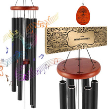 Wind Chimes for Outside,  1067 mm, Deep Tone Wind Chimes with 6 Tubes, Unique Large Memorial Wind Chimes for Anniversary, Grace Outdoor Decor for Your Patio, Porch, Garden & Backyard, Dark Brown