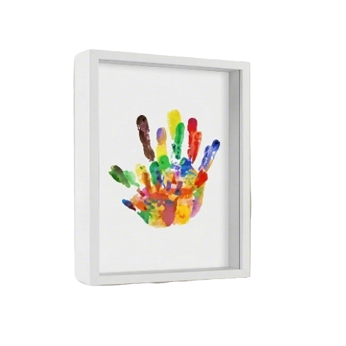 DIY Wooden Handprint Photo Frame Kit – Family Keepsake Set with Paints