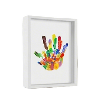 DIY Wooden Handprint Photo Frame Kit – Family Keepsake Set with Paints