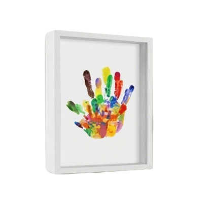 DIY Wooden Handprint Photo Frame Kit – Family Keepsake Set with Paints