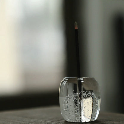 Zen Glass Incense Holder Tea Lid Rest