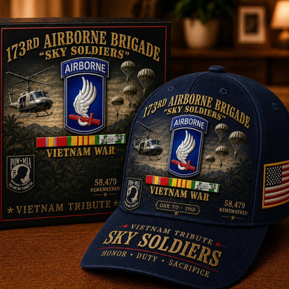 173rd Airborne Brigade Sky Soldiers Vietnam Tribute Cap