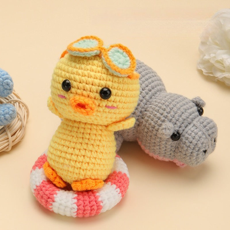 TODAY'S SPECIAL OFFER-50% OFF Cute Animal Crochet Kit – DIY Handmade Amigurumi Doll Making Kit with Yarn & Crochet Hook for Beginners