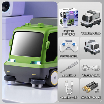 Remote Control Mini Vacuum Car – Desktop Cleaning Robot Toy for Dust & Crumbs