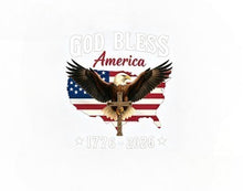 Patriotic 250th Anniversary God Bless America Eagle