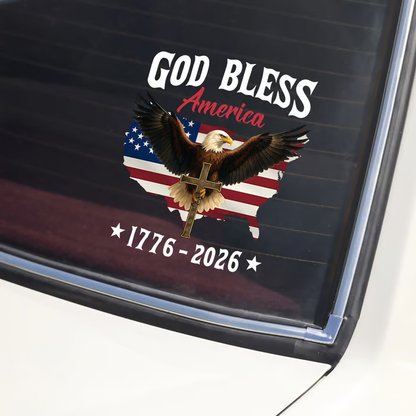 Patriotic 250th Anniversary God Bless America Eagle
