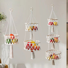 🍎 3-Tier Hanging Fruit Basket Save Counter Space & Display Fresh Produce Beautifully