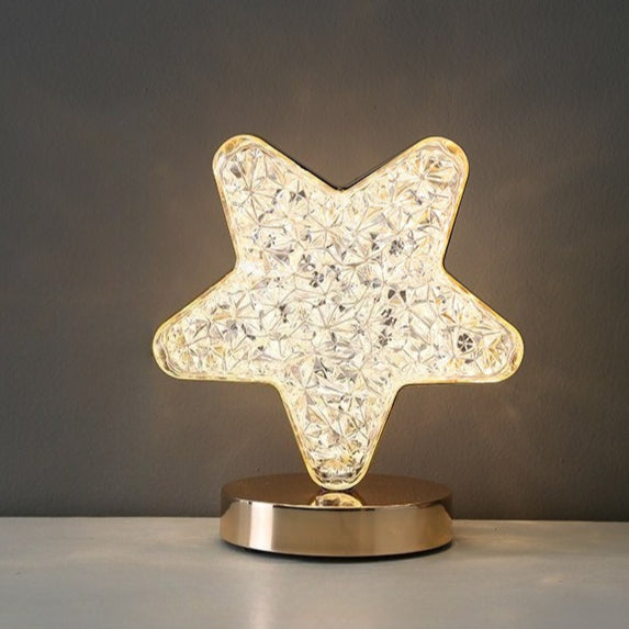 Celestial Starry Moon Ambient Lamp - Cordless Touch-Control Nightlight, Romantic Dinner & Bedroom Mood Lighting