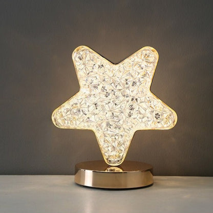 Celestial Starry Moon Ambient Lamp - Cordless Touch-Control Nightlight, Romantic Dinner & Bedroom Mood Lighting