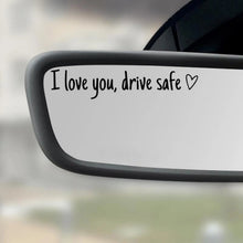 I Love You Drive Safe Vinyl Decal Set – Universal Car Rearview Mirror Sticker for Auto Decoration & Safety Reminder