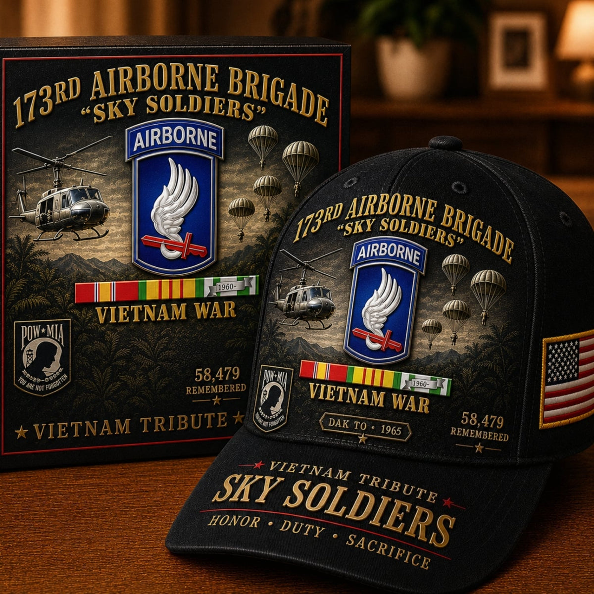 173rd Airborne Brigade Sky Soldiers Vietnam Tribute Cap