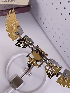 The Bionic Ornithopter Precision Metal Mechanical Assembly Model Kit