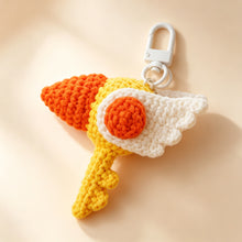 Magical Girl Wand Crochet Kit - DIY Anime Style Magic Star & Wing Staff Amigurumi Pattern with Materials & Tools