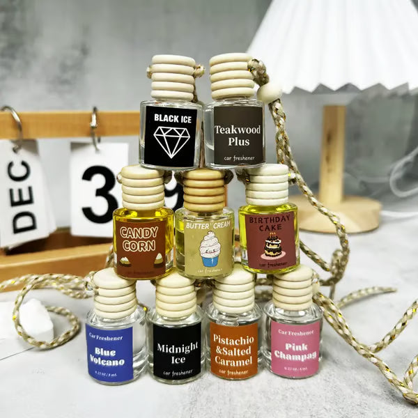 Scented Car Air Freshener - Long Lasting Car Diffuser - Last 60+ Days Teakwood
