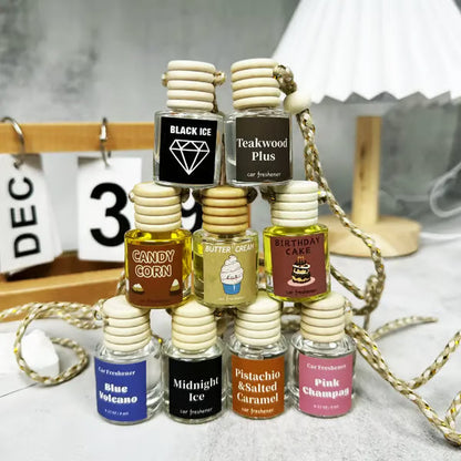 Scented Car Air Freshener - Long Lasting Car Diffuser - Last 60+ Days Teakwood