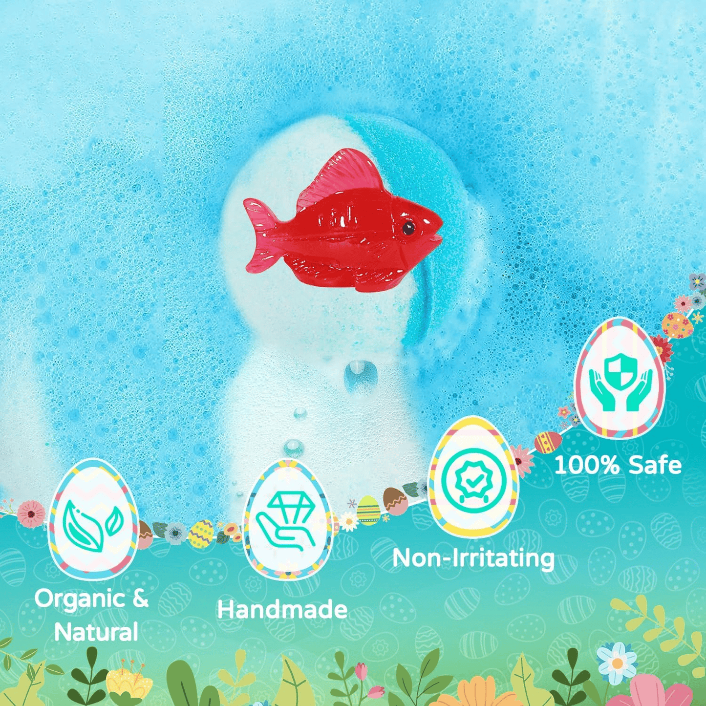 🛁LAST DAY 50% OFF -🥚Kids Bath Bombs with Surprise Inside – Easter Gift Set✨