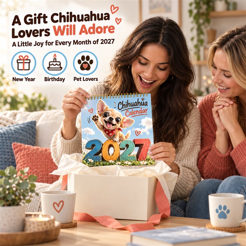 2027 Chihuahua Wall Calendar