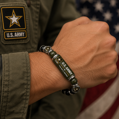 U.S. Army This We'll Defend Tribute Beaded Bracelet