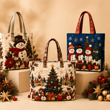 Handmade Christmas Quilted Tote Bag
