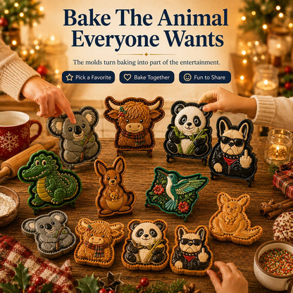 8-Design Animal Mini Pie Mold Collection