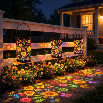 🌻Colorful Sunflower Glow Solar Garden Lantern🌈✨