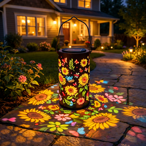 🌻Colorful Sunflower Glow Solar Garden Lantern🌈✨