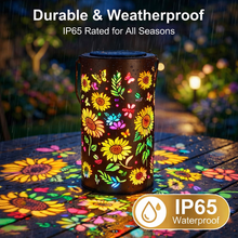 🌻Colorful Sunflower Glow Solar Garden Lantern🌈✨