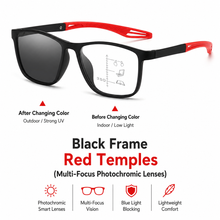 Adaptive Photochromic Multifocal Reading Glasses