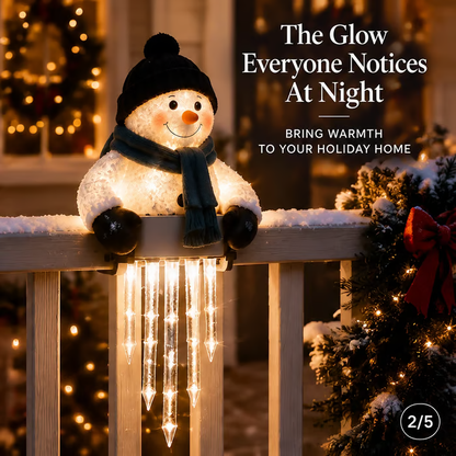 🎄 49% OFF ☃️ Glowing Snowman Icicle Light – Turn Your Porch Into Christmas Magic