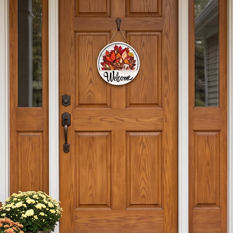 16 Pcs Interchangeable Welcome Sign for Front Door