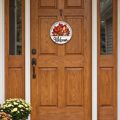 16 Pcs Interchangeable Welcome Sign for Front Door