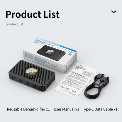 Reusable Electronic Moisture Absorber – Rechargeable Mini Dehumidifier Card for Cameras, Cabinets, Drawers & Storage