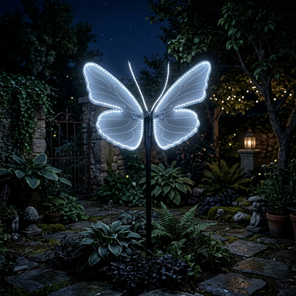 LED Glowing Butterfly Garden Stake – Dynamic Light Outdoor Waterproof Decor