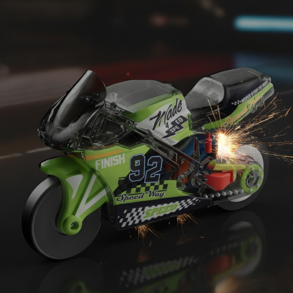 Firestone Inertia Motorcycle Keychain – Real Spark Effect