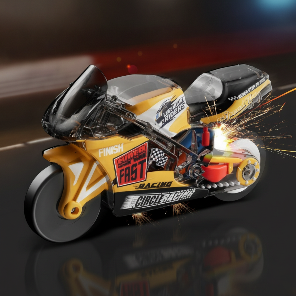 Firestone Inertia Motorcycle Keychain – Real Spark Effect