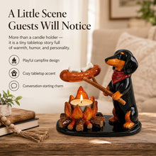 Campfire Animal Tea Light Holder – Rustic Resin Candle Lantern for Home & Outdoor Ambience Decor